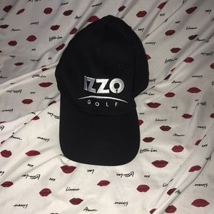 IZZO golf black and white hat 24” adjustable